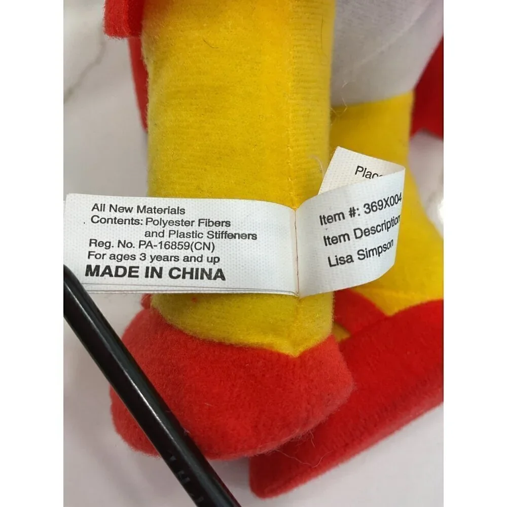 Matt Groening Universal Studios The Simpsons Lisa Doll Plush Stuffed 13